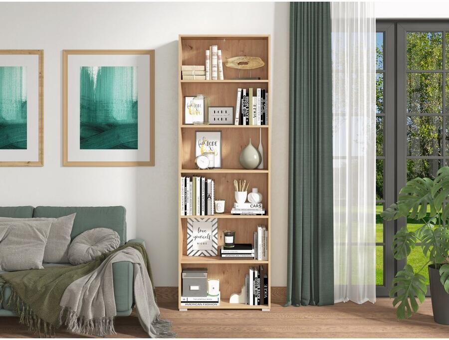 INOSIGN Ordnerrek Tomar 6 Boekenkast met veel opbergruimte afmetingen (bxdxh): 70 x 24 5 x 211 5 cm