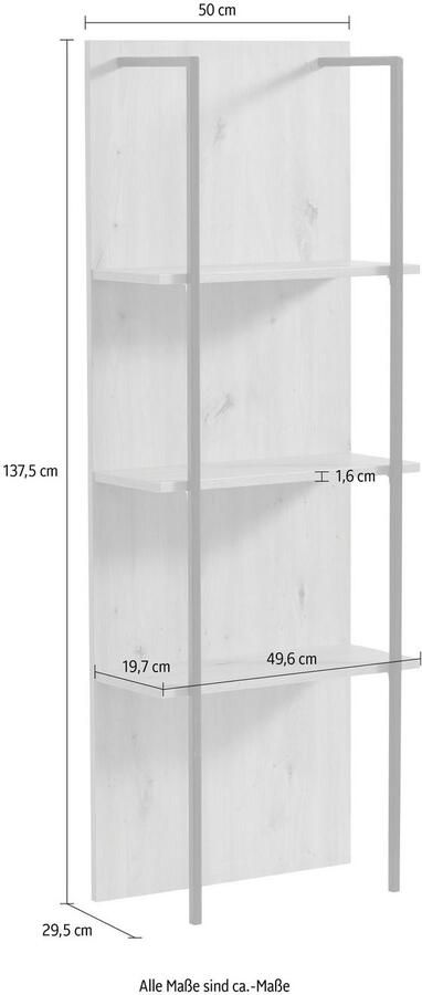 INOSIGN Rek SARDINIA Hoogte ca. 137 5 cm