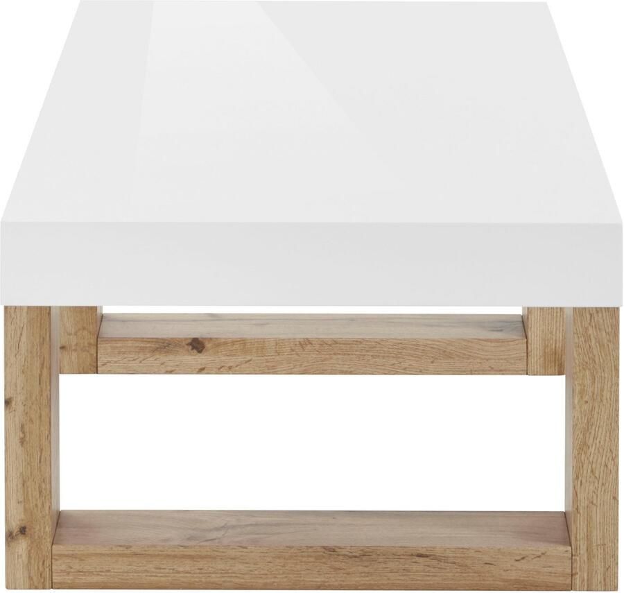 INOSIGN Salontafel Solid hoogglanzend wit tafelblad in twee verschillende maten