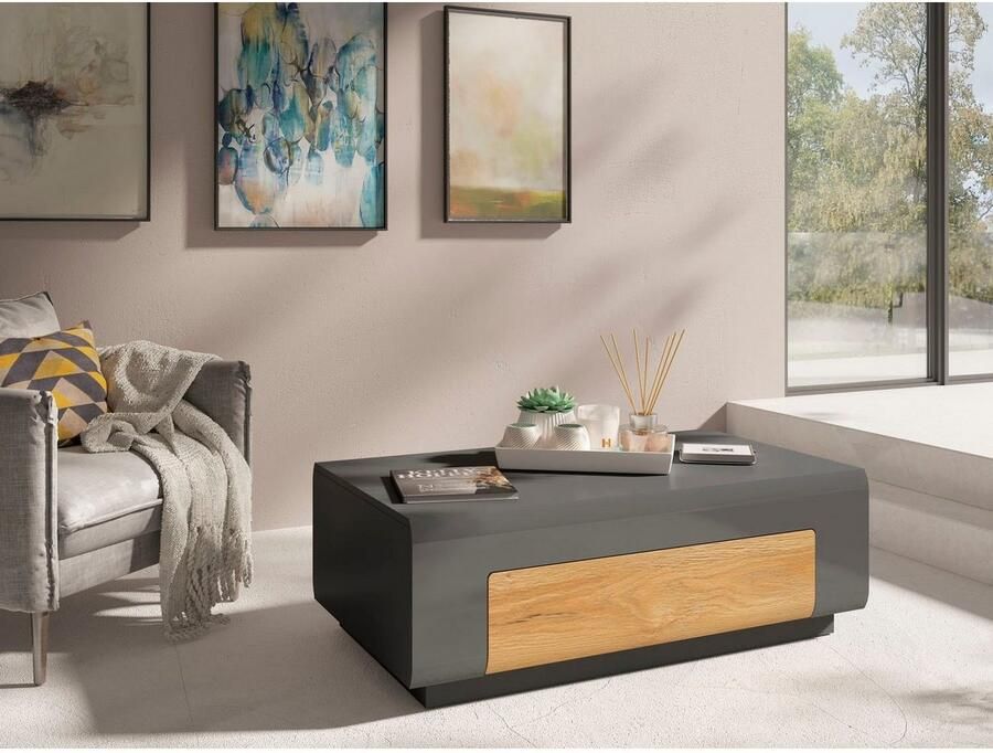 INOSIGN Salontafel Toledo breedte 110 cm elegante salontafel met hoogglanselementen