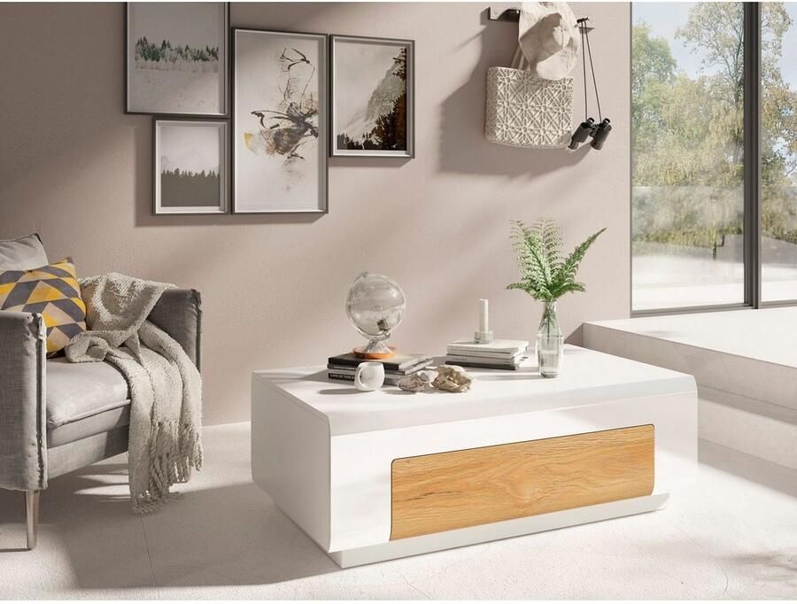 INOSIGN Salontafel Toledo breedte 110 cm elegante salontafel met hoogglanselementen