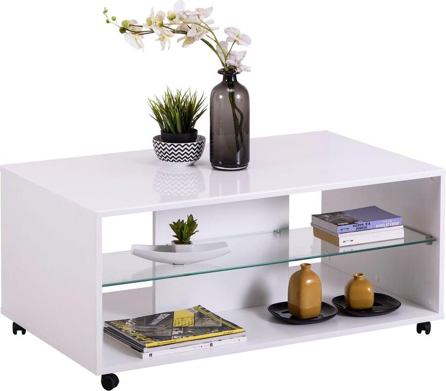 INOSIGN Salontafel Trentino Breedte ca. 101 cm met wieltjes