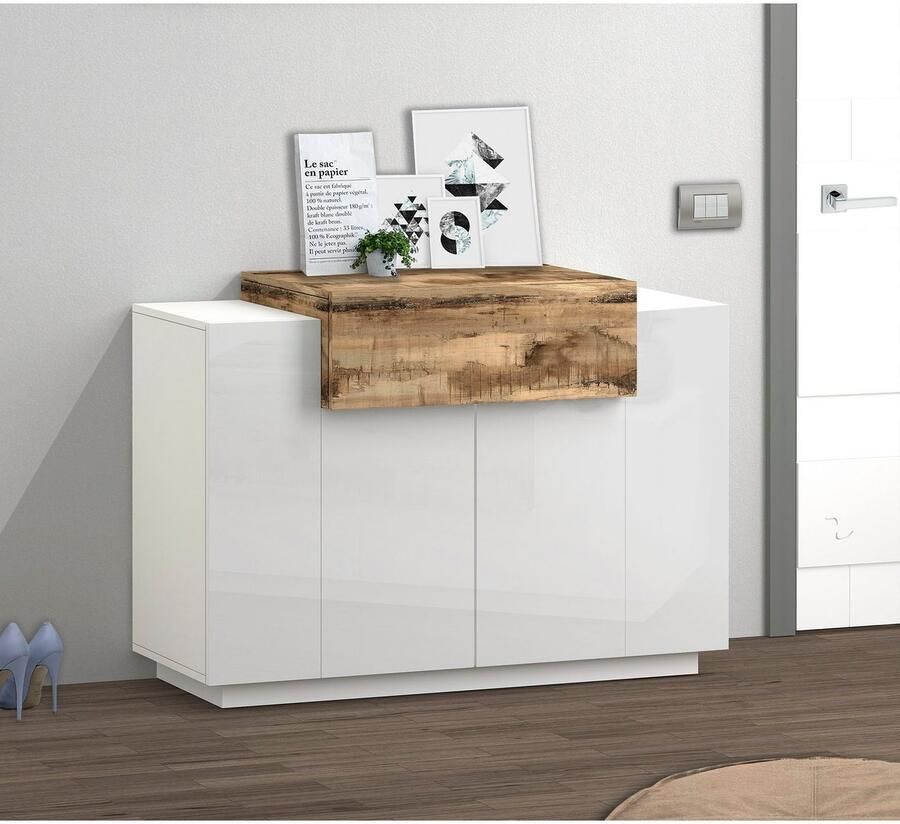 INOSIGN Schoenenkast Coro schoenenkast schoenencommode schoenenrek greeploos dubbele diepte