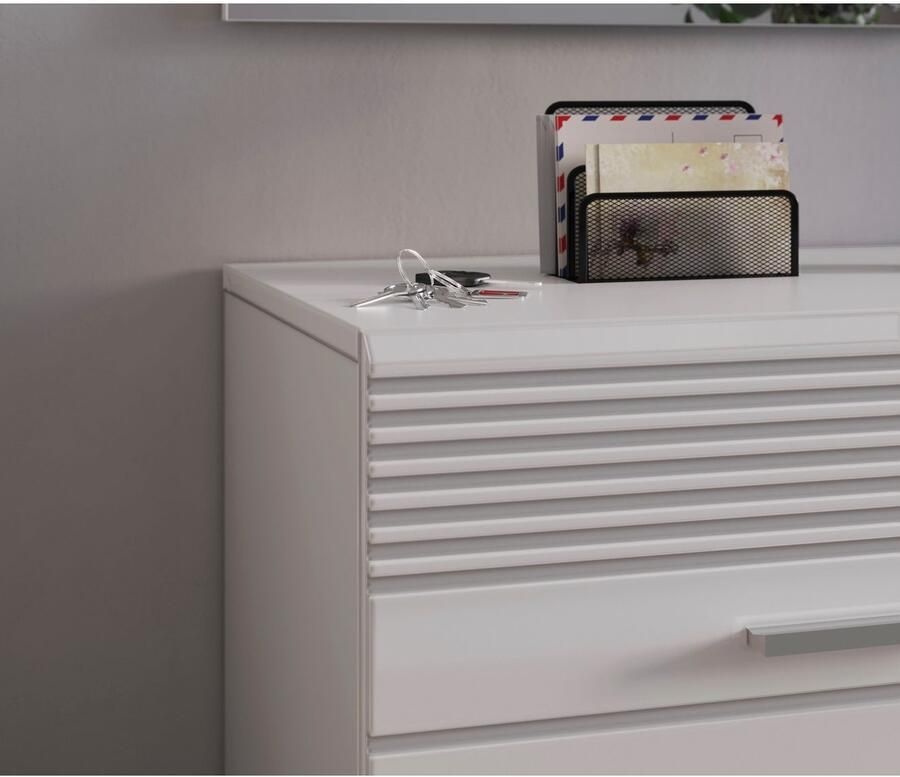 INOSIGN Schoenenkast Malmö Breedte 60 cm 1 Deur 5 Vakken hoogwaardige MDF Front Groeffrezen dressoir kast commode halmeubelen gangmeubelen