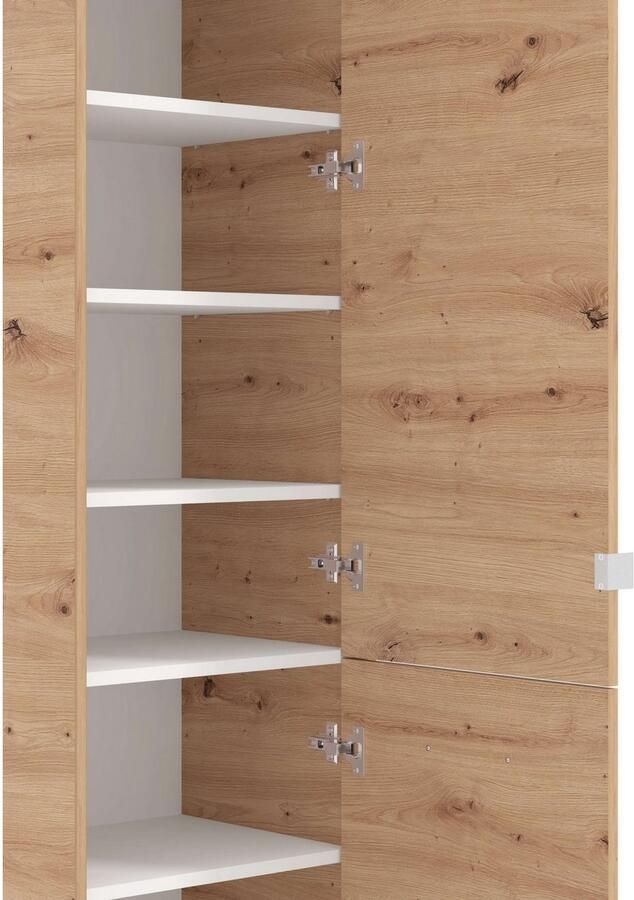 INOSIGN Schoenenkast Menorca schoenenkast opslagkast schoenenrek breedte 47 cm met twee deuren in moderne en elegante kleuren met een spiegel