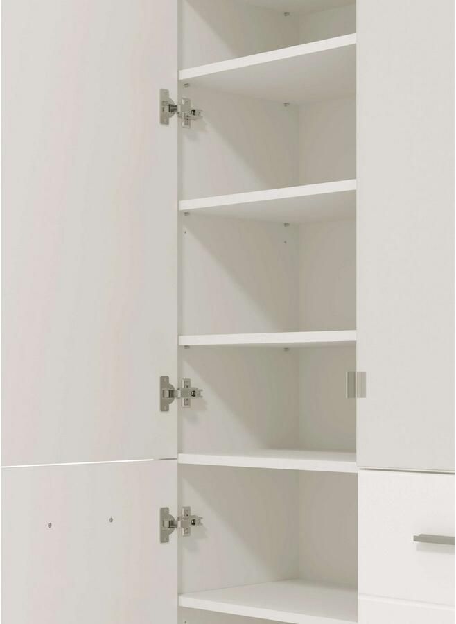 INOSIGN Schoenenkast Menorca schoenenkast opslagkast schoenenrek breedte 90 cm met vier deuren in moderne en elegante kleuren met twee spiegels