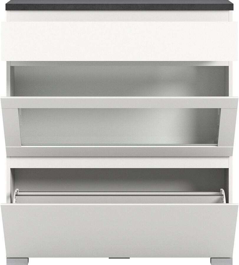 INOSIGN Schoenenkast Skoskap Diepte 27 cm 2 Deurtjes 1 Lade plaats voor 8 paar schoenen