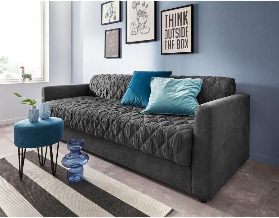 INOSIGN Slaapbank Kelly Inclusief topmatras met binnenvering bekleding is afneembaar