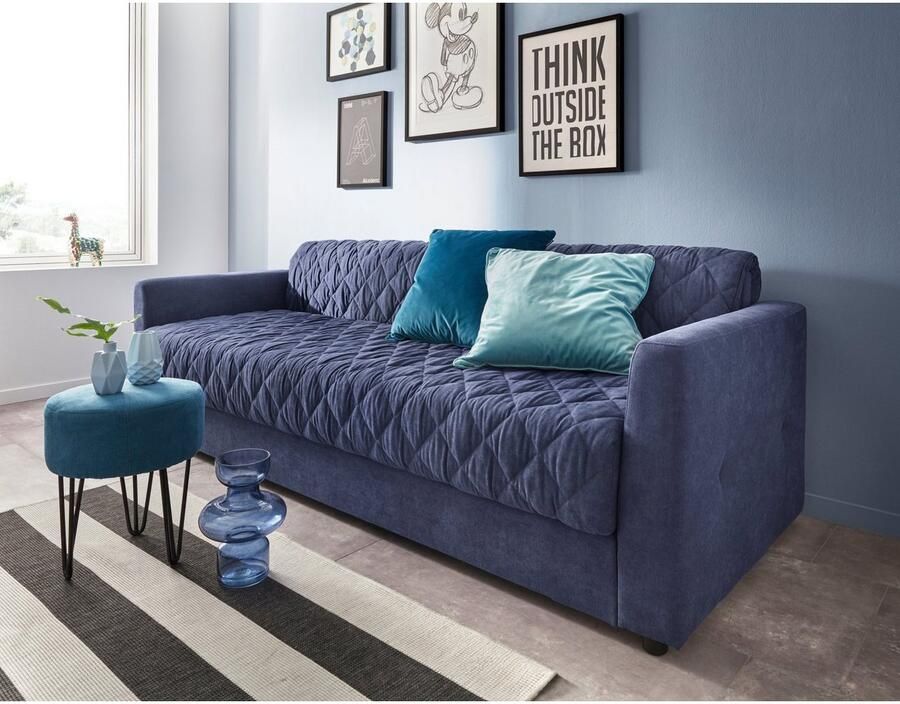 INOSIGN Slaapbank Kelly Inclusief topmatras met binnenvering bekleding is afneembaar