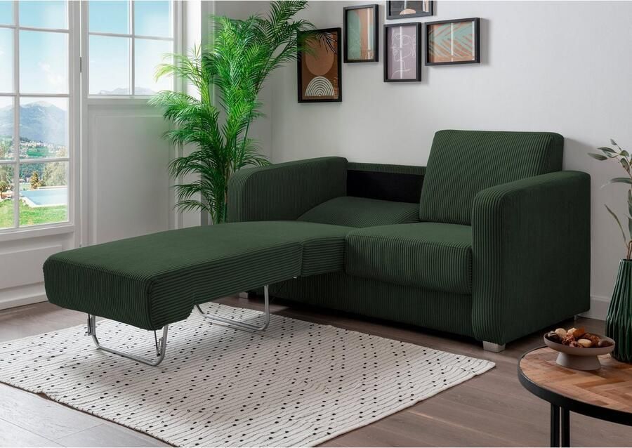 INOSIGN Slaapbank Mia probleemoplosser bank enkele uittrek slaapbank tijdloos en comfortabel