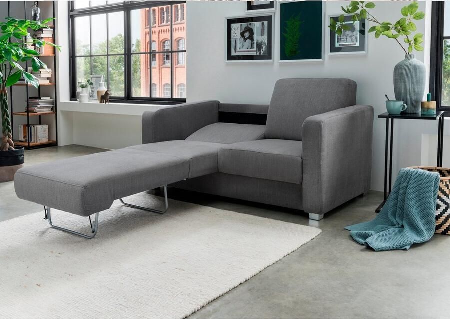 INOSIGN Slaapbank Mia probleemoplosser bank enkele uittrek slaapbank tijdloos en comfortabel