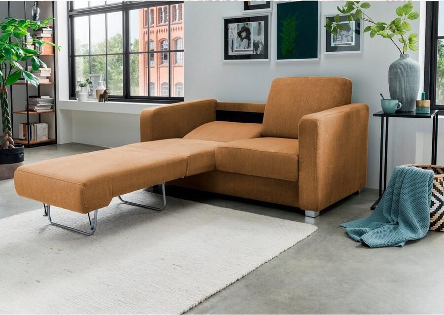 INOSIGN Slaapbank Mia probleemoplosser bank enkele uittrek slaapbank tijdloos en comfortabel