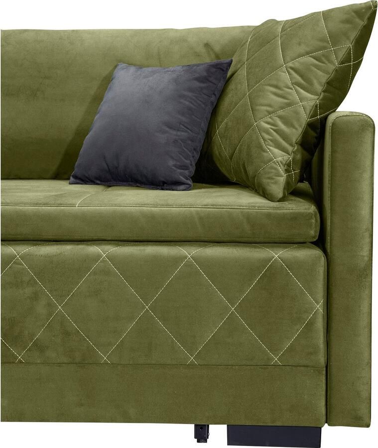 INOSIGN Slaapbank Potsdam met boxspringopbouw slaapfunctie & bedkist bank met bedfunctie