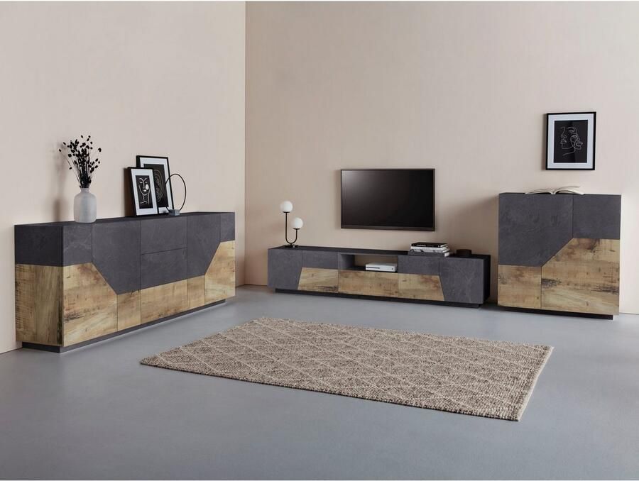 INOSIGN Tv-meubel ALIEN TV-meubel met 4 deuren 1 lade en 1 open vak