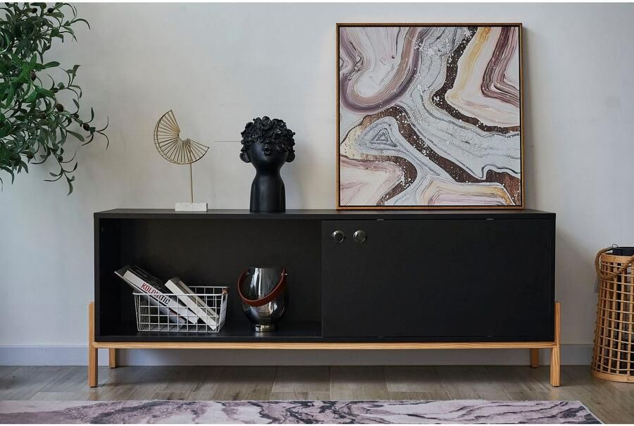 Artistiq Living Artistiq TV-meubel 'Franca' 140cm kleur Zwart