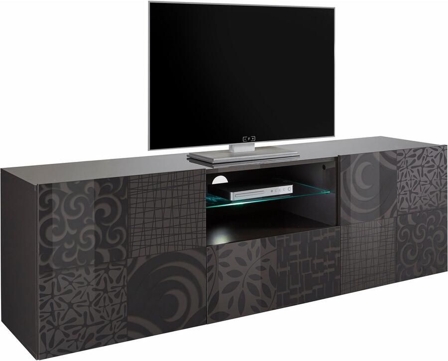 INOSIGN Tv-meubel Miro Breedte 181 cm met decoratieve zeefdruk