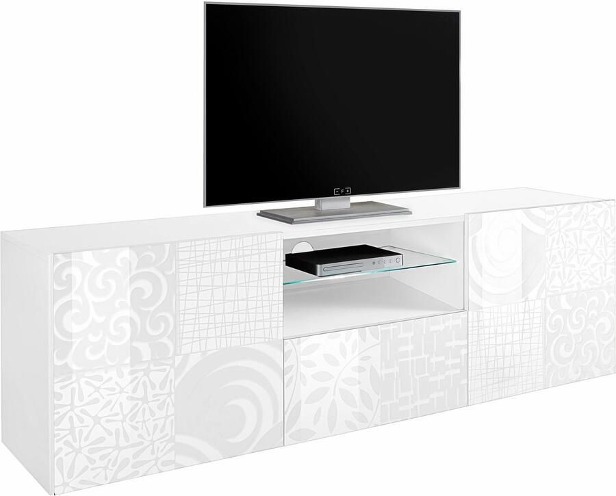 INOSIGN Tv-meubel Miro Breedte 181 cm met decoratieve zeefdruk