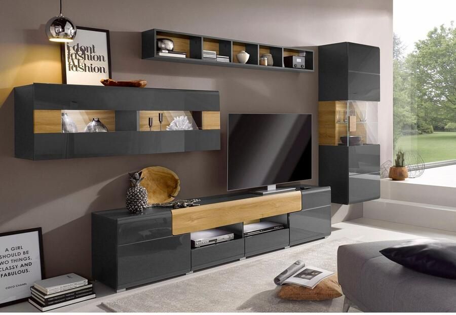 INOSIGN Tv-meubel Toledo breedte 209 cm modieuze TV-kast met decoratief freeswerk