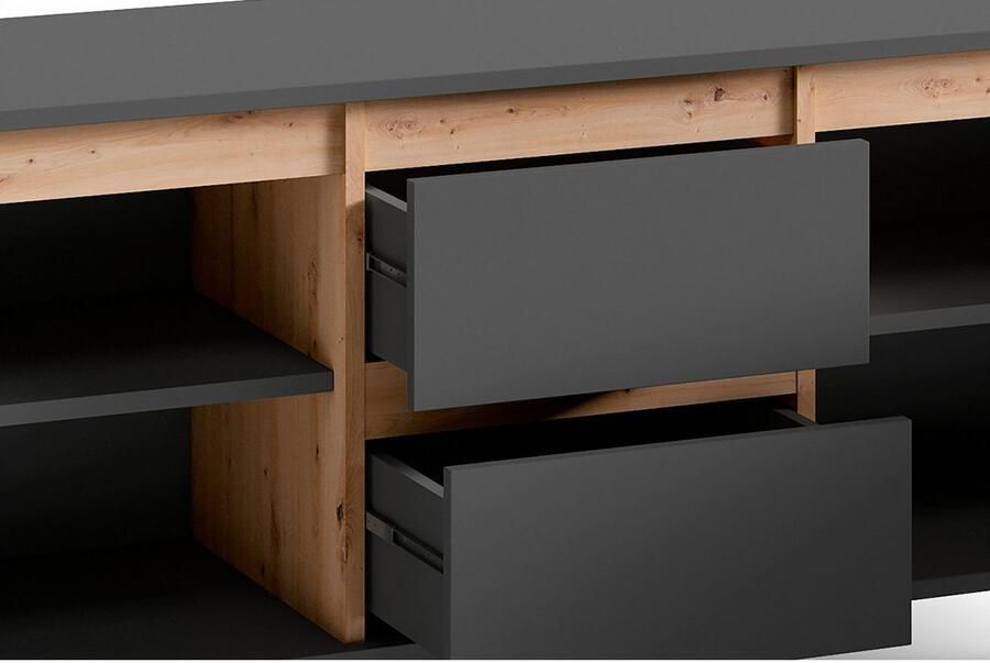 INOSIGN Tv-meubel VALENTIN 160 cm tv-meubel met 2 deuren en 2 lades in modern scandinavisch design