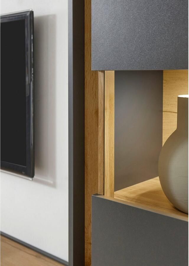 INOSIGN Vitrinekast City Giron moderne hoge kast glazen vitrine tijdloos modern voldoende opbergruimte veelzijdig inzetbaar