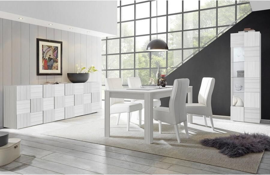 INOSIGN Vitrinekast Dama hoogte 187 cm breedte 60 cm opberg vitrine met 1 deur Staande vitrine front in 3D-uiterlijk veel opbergruimte verschillende kleuren