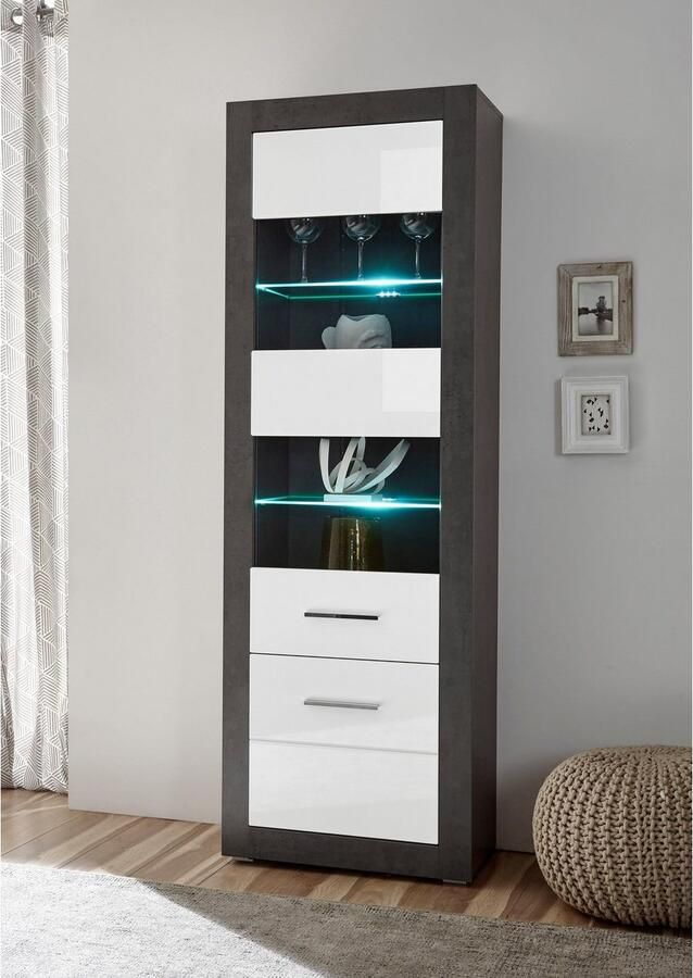 INOSIGN Vitrinekast Etero Hoogte 198 cm