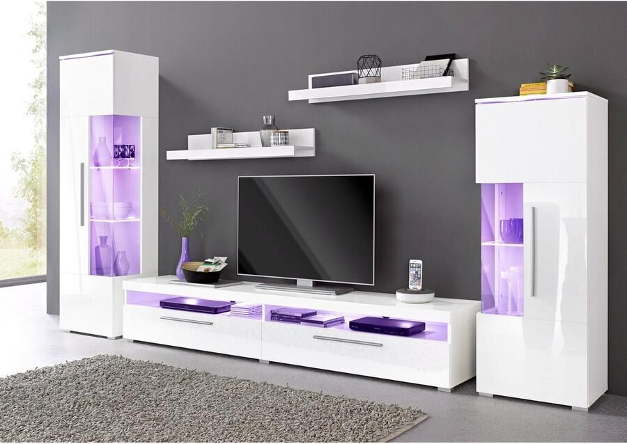 INOSIGN Vitrinekast India hoogte 160 cm stijlvolle vitrinekast met verstelbare glasplateaus