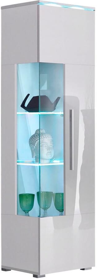 INOSIGN Vitrinekast India hoogte 160 cm stijlvolle vitrinekast met verstelbare glasplateaus