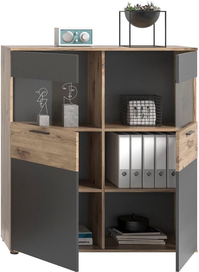 INOSIGN Vitrinekast Riga Hoogte 122 cm