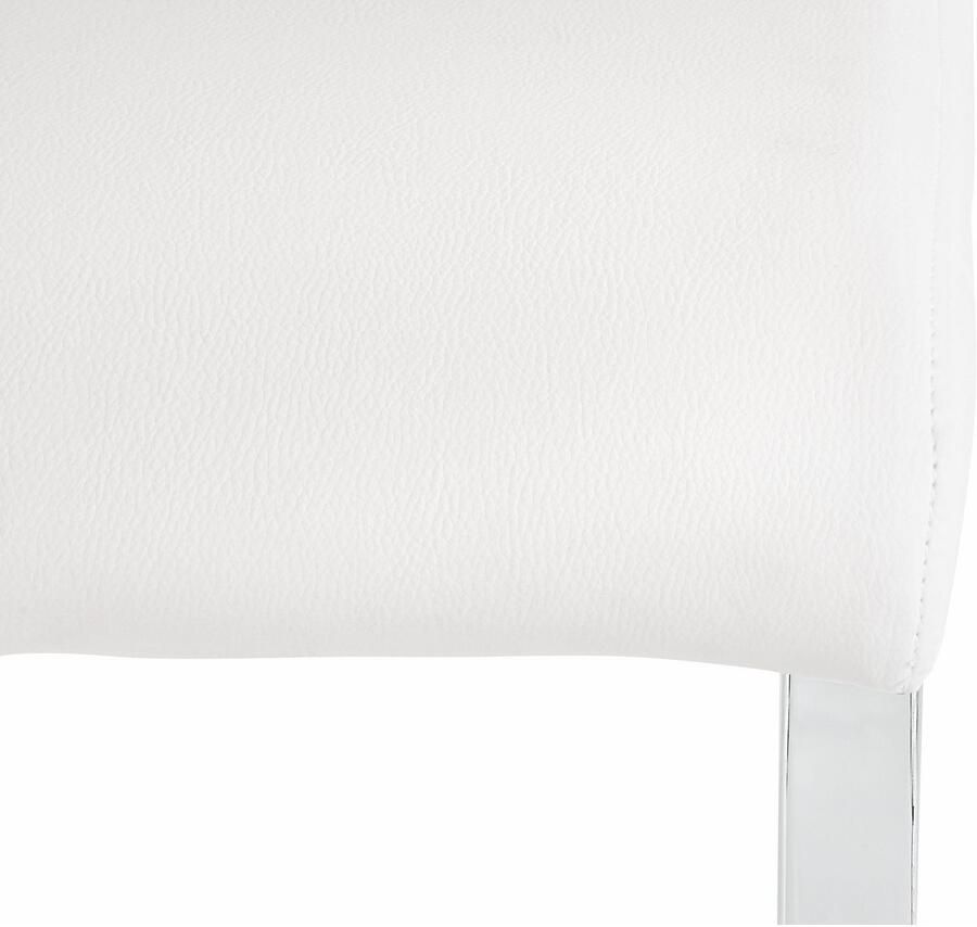 INOSIGN Vrijdragende stoel JOSY Bekleding in imitatieleer verchroomd metalen frame (set 2 stuks)