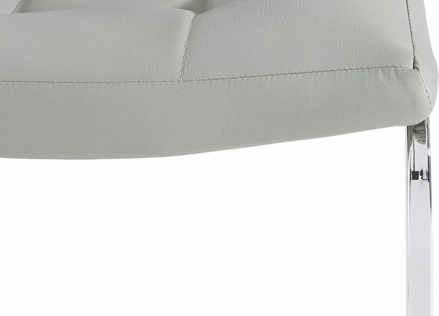 INOSIGN Vrijdragende stoel Lola set van 2 of 4 bekleding van imitatieleer of fluweelstof chroom metalen frame (set)