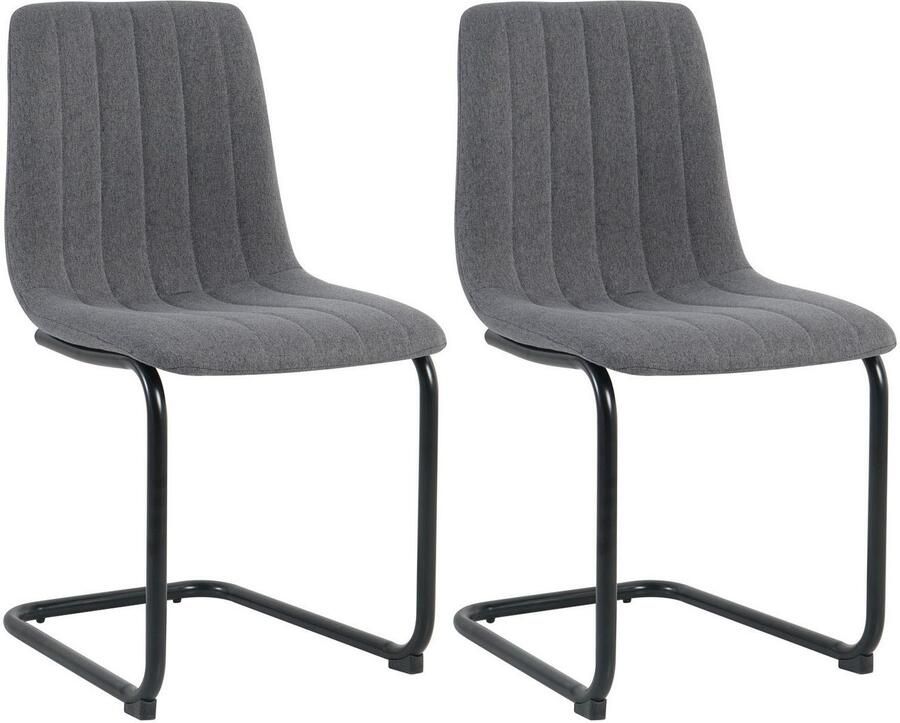 INOSIGN Vrijdragende stoel met vrijschommelend frame (set 2 stuks)