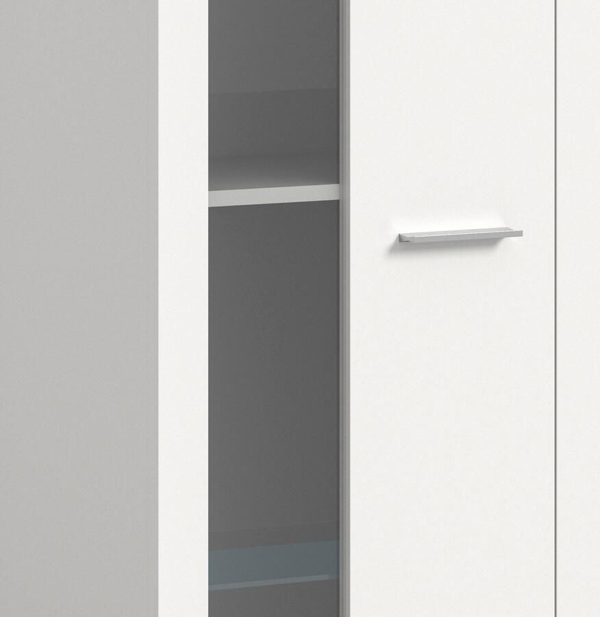 INOSIGN Wandmeubel Aosta Breedte 330cm bestaand uit Highboard Lowboard Wandplank Vitrine (4 stuks)