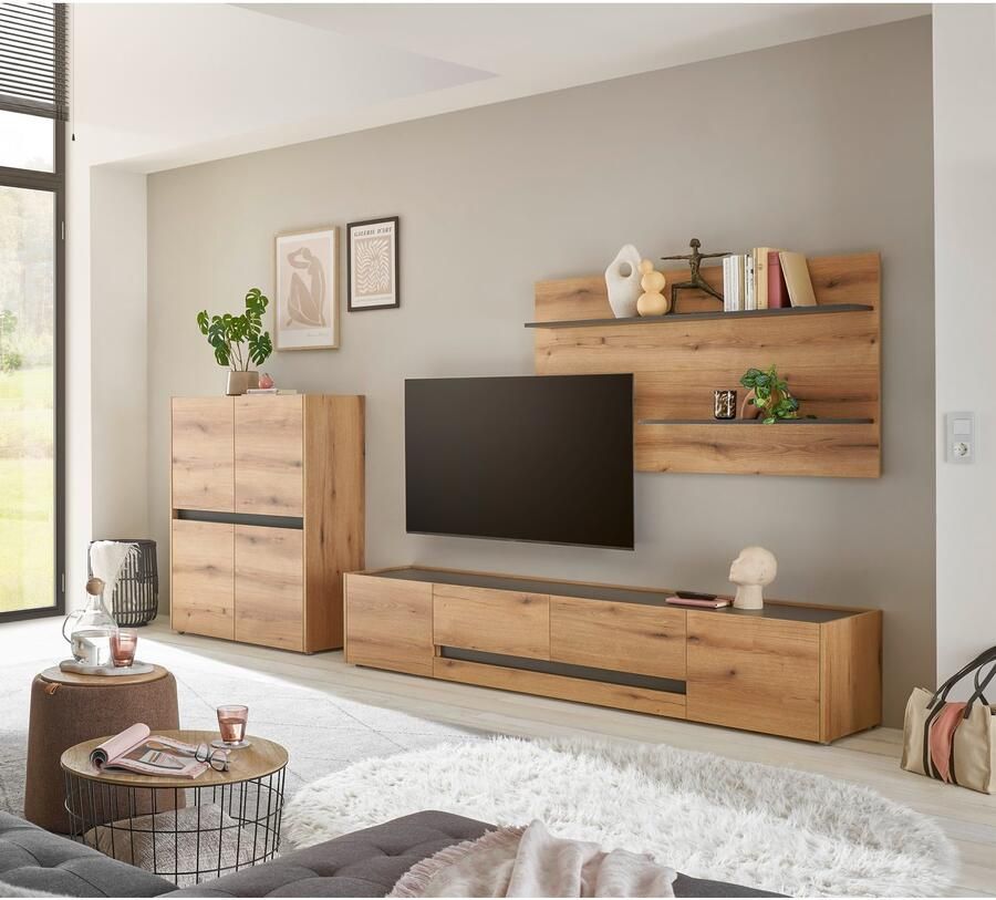 INOSIGN Wandmeubel City Giron moderne wandmeubel complete set in vele kleuren verkrijgbaar (set 3 stuks)