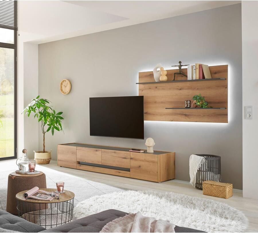 INOSIGN Wandmeubel City Giron moderne wandmeubel complete set in vele kleuren verkrijgbaar (set 2 stuks)