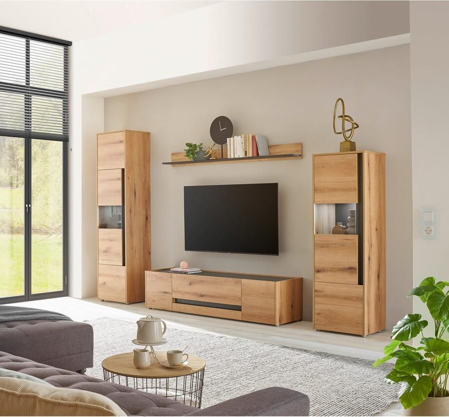 INOSIGN Wandmeubel City Giron moderne wandmeubel complete set in vele kleuren verkrijgbaar (set 4 stuks)