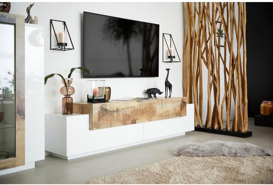 SIT Roomdivider Romanteaka van gerecycled teakhout shabby chic vintage 100x200 cm