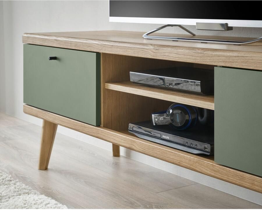 INOSIGN Wandmeubel MAVAS in moderne trendkleur handgrepen van metaal (zwart) breedte 337 cm (set 3 stuks)