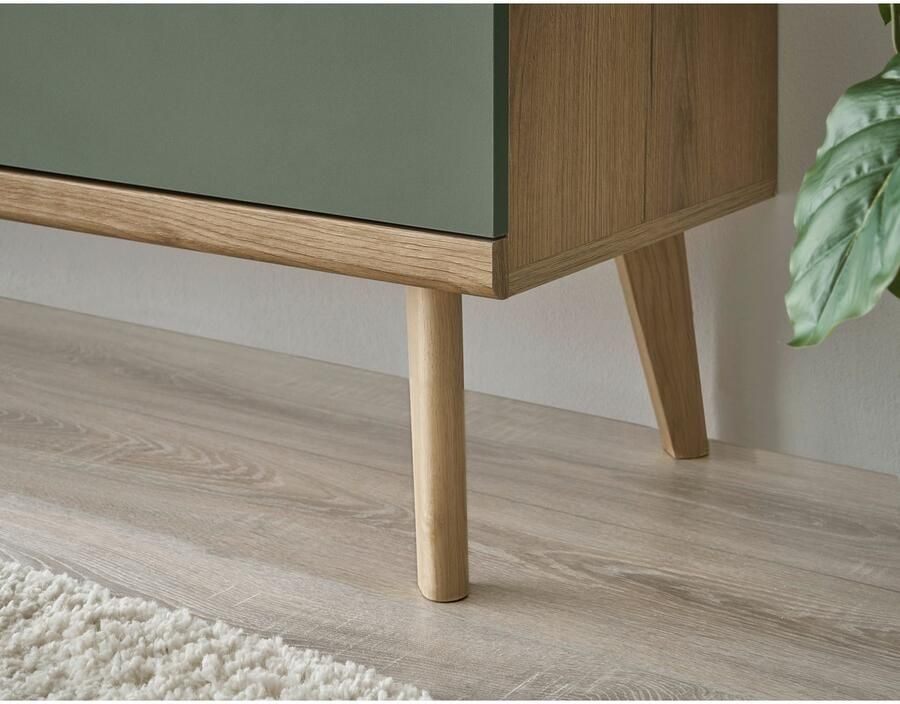 INOSIGN Dressoir MAVAS in moderne trendkleur handgrepen van metaal (zwart) breedte 160 cm