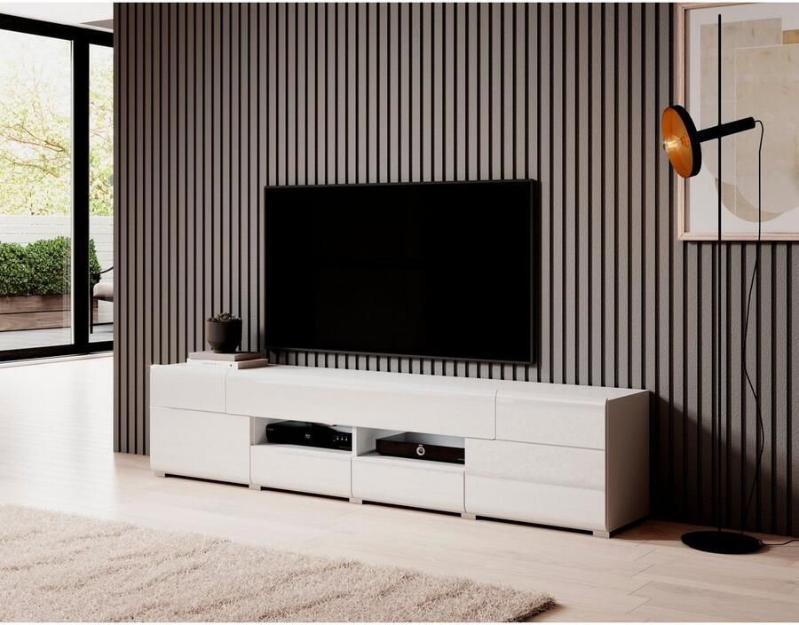 INOSIGN Tv-meubel Toledo breedte 209 cm modieuze TV-kast met decoratief freeswerk