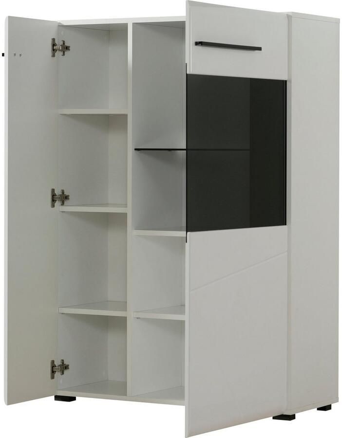 INOSIGN Wandmeubel Trentino Inclusief vitrinekast lowboard highboard en wandplank (set 4 stuks)