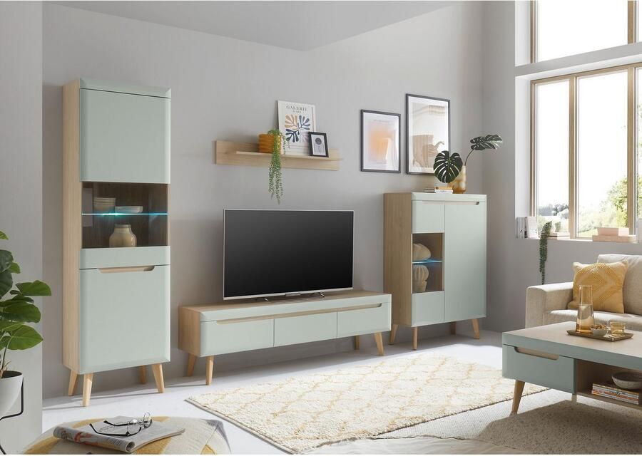 INOSIGN Wandplank Torge wandplank wandhouder hangrek decoratierek scandinavisch design opbergruimte voor kleine ruimtes breedte 107 cm (1 stuk)