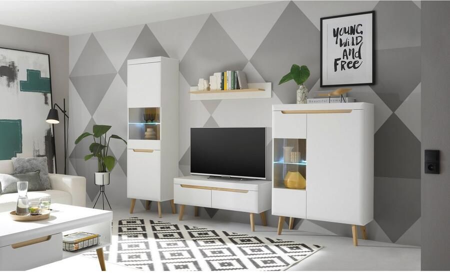 INOSIGN Wandplank Torge wandplank wandhouder hangrek decoratierek scandinavisch design opbergruimte voor kleine ruimtes breedte 107 cm (1 stuk)