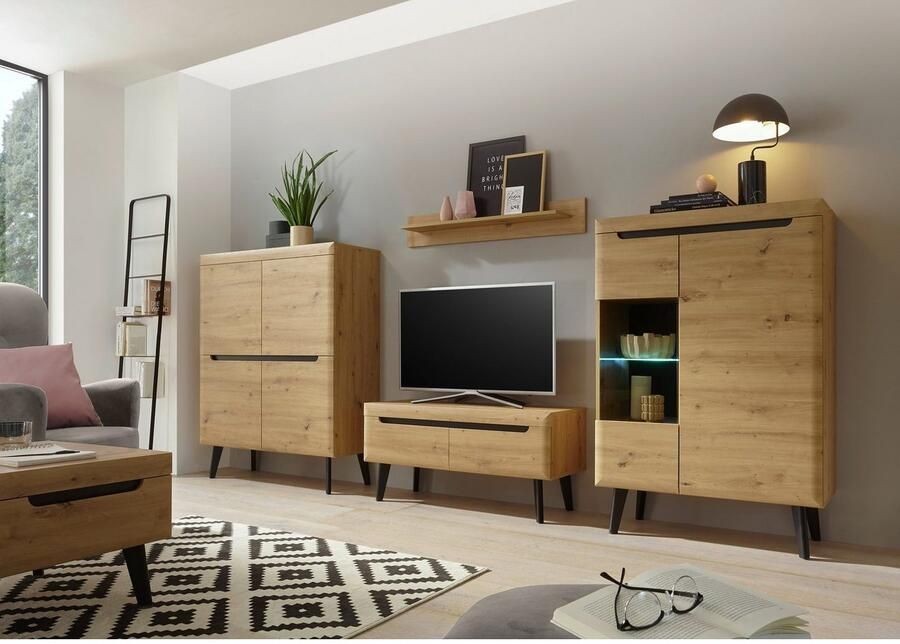 INOSIGN Wandplank Torge wandplank wandhouder hangrek decoratierek scandinavisch design opbergruimte voor kleine ruimtes breedte 107 cm (1 stuk)