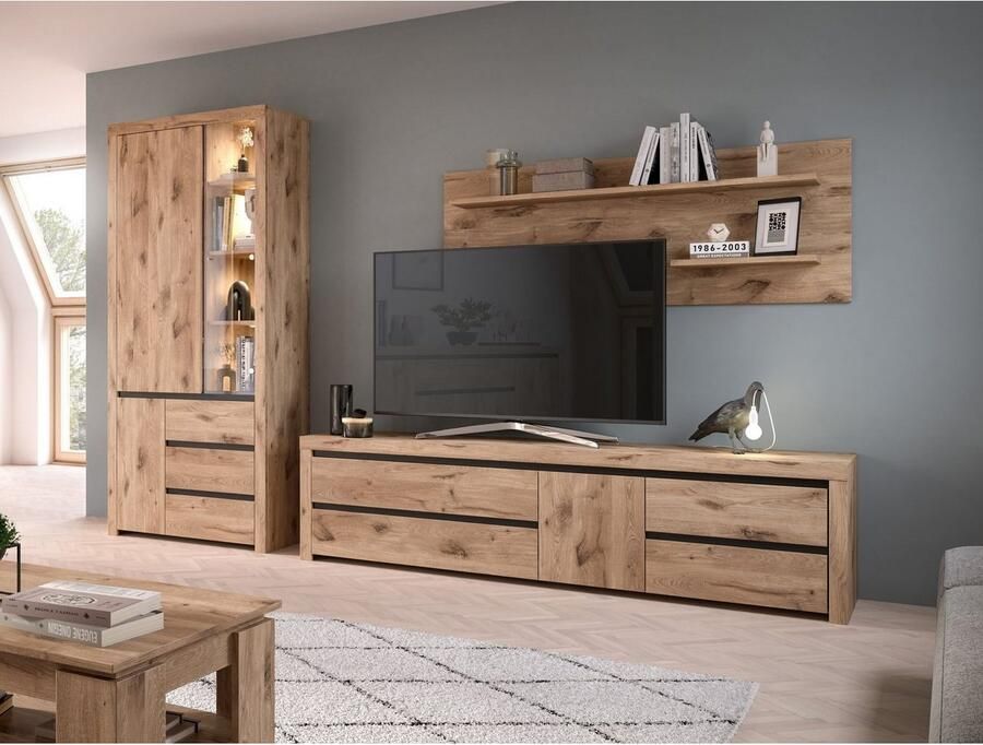 INOSIGN Wandrek Silvestris Breedte 160 cm 2 Planken inclusief Montagemateriaal (1 stuk)