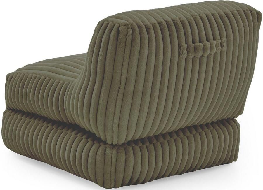 INOSIGN XXL-fauteuil Pia Loungestoel in Megacord 2 maten slaapfunctie en poef voetenbank functie