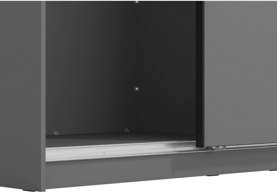INOSIGN Zweefdeurkast Sierra klassieke kledingkast linnenkast 179 of 217 cm breed met volledige binnenindeling fsc -gecertificeerd houtmateriaal