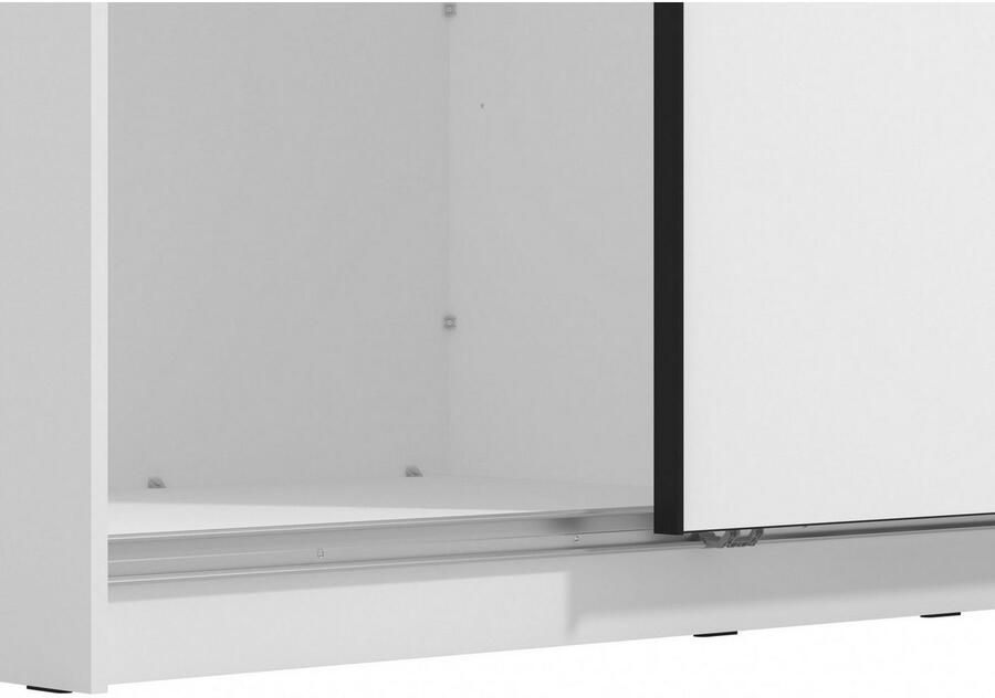 INOSIGN Zweefdeurkast Sierra klassieke kledingkast linnenkast 179 of 217 cm breed met volledige binnenindeling fsc -gecertificeerd houtmateriaal