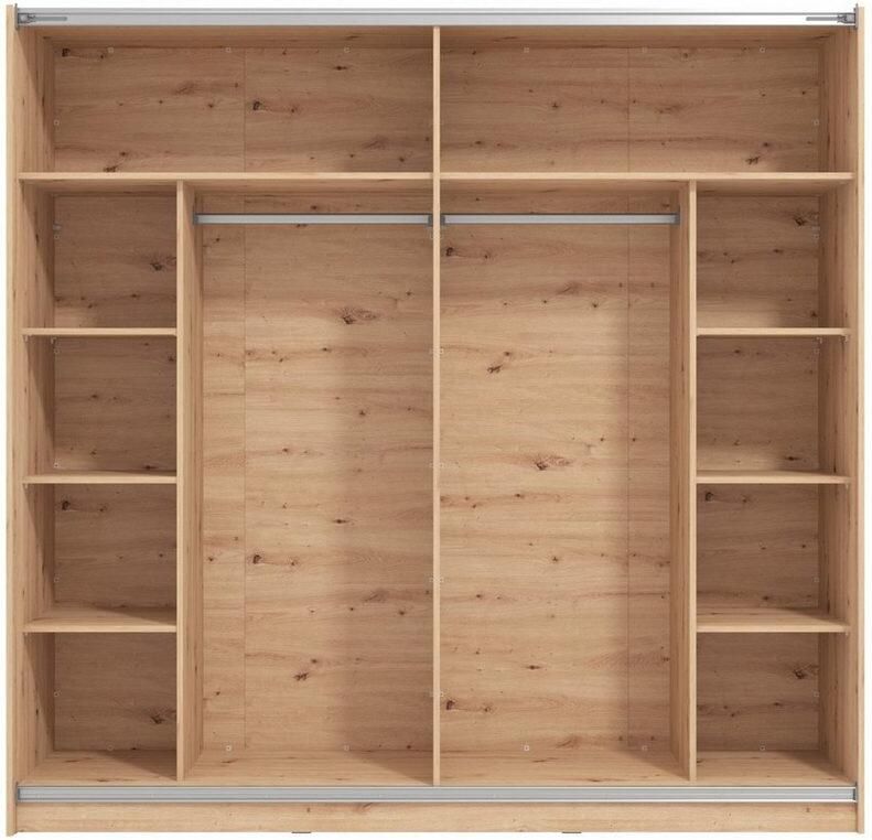 INOSIGN Zweefdeurkast Sierra kledingkast met spiegel linnenkast garderobe Topseller INCLUSIEF interne indeling FSC -gecertificeerd OTTOs Choice