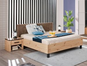 INOSIGN Ledikantframe LAZIO Bekleed hoofdbord